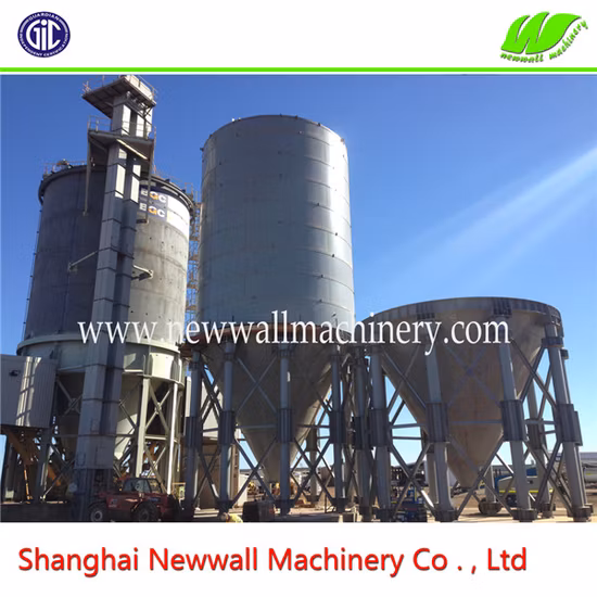 Силос извести емкостью 500 тонн с болтовым креплением для завода по производству сухих строительных смесей